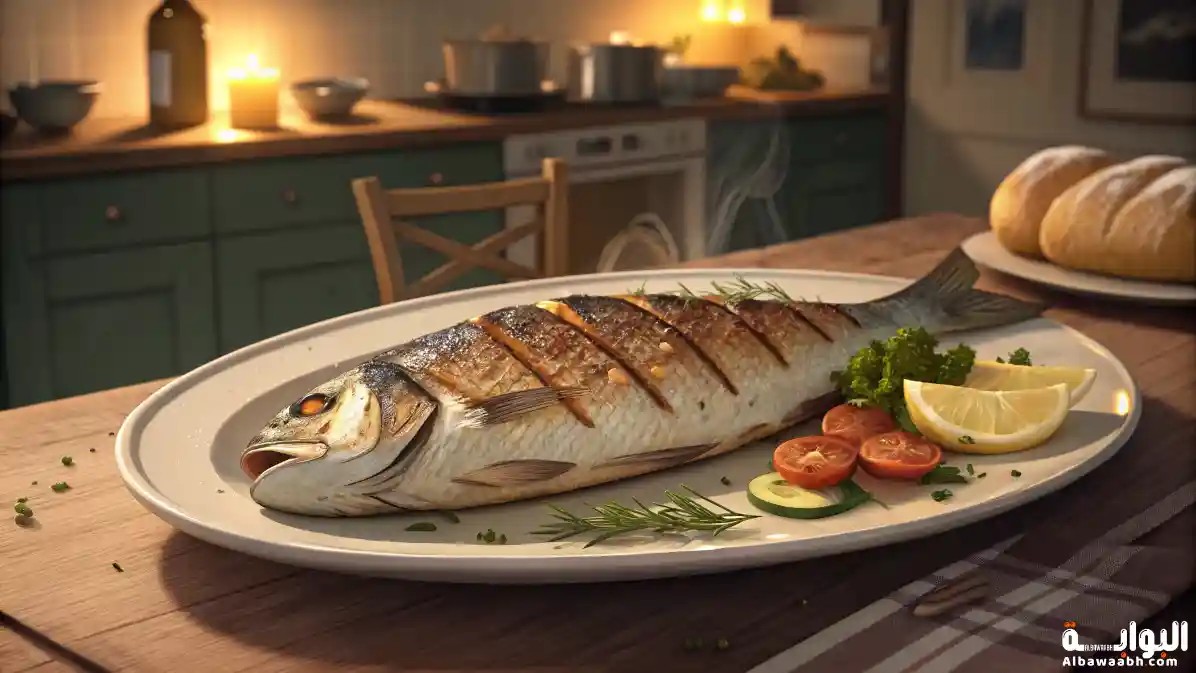 حلم اكل السمك المشوي