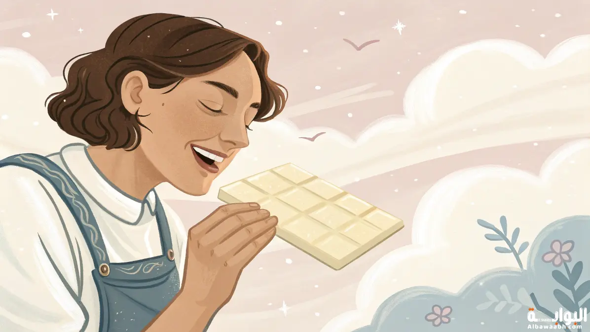 حلم أكل الشوكولاتة البيضاء