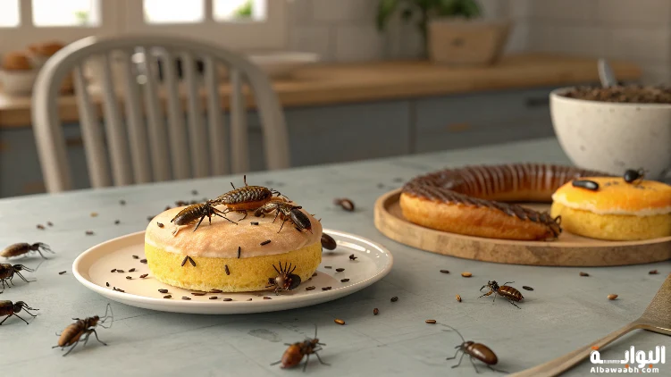 حلم وجود حشرات في الطعام