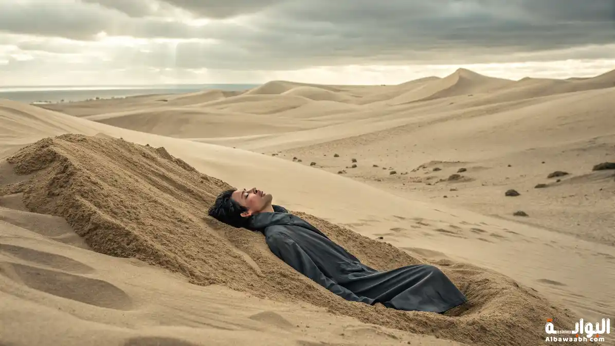 حلم الدفن تحت الرمال