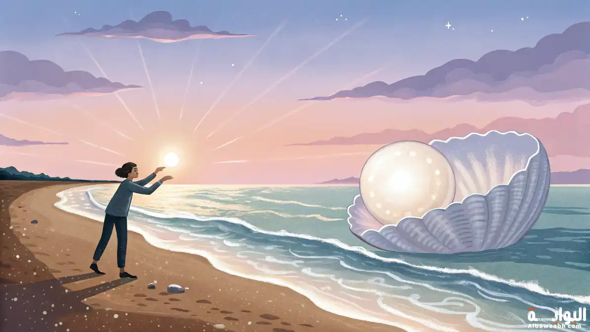 حلم العثور على لؤلؤة كبيرة
