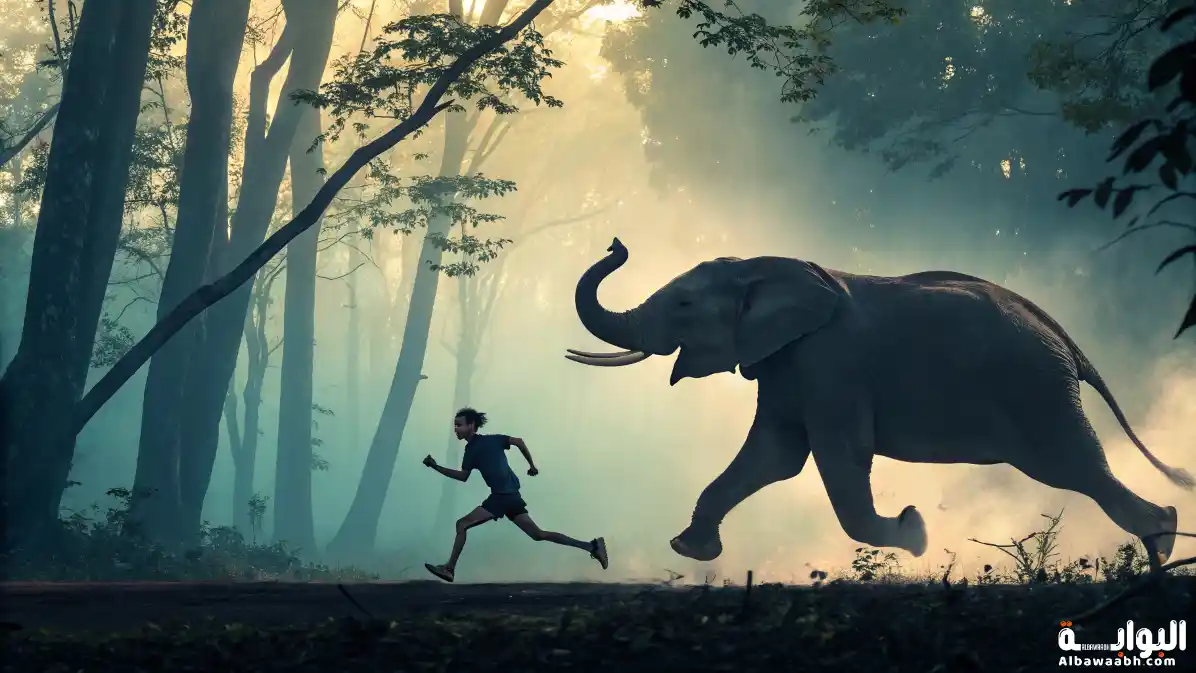 حلم الهروب من فيل
