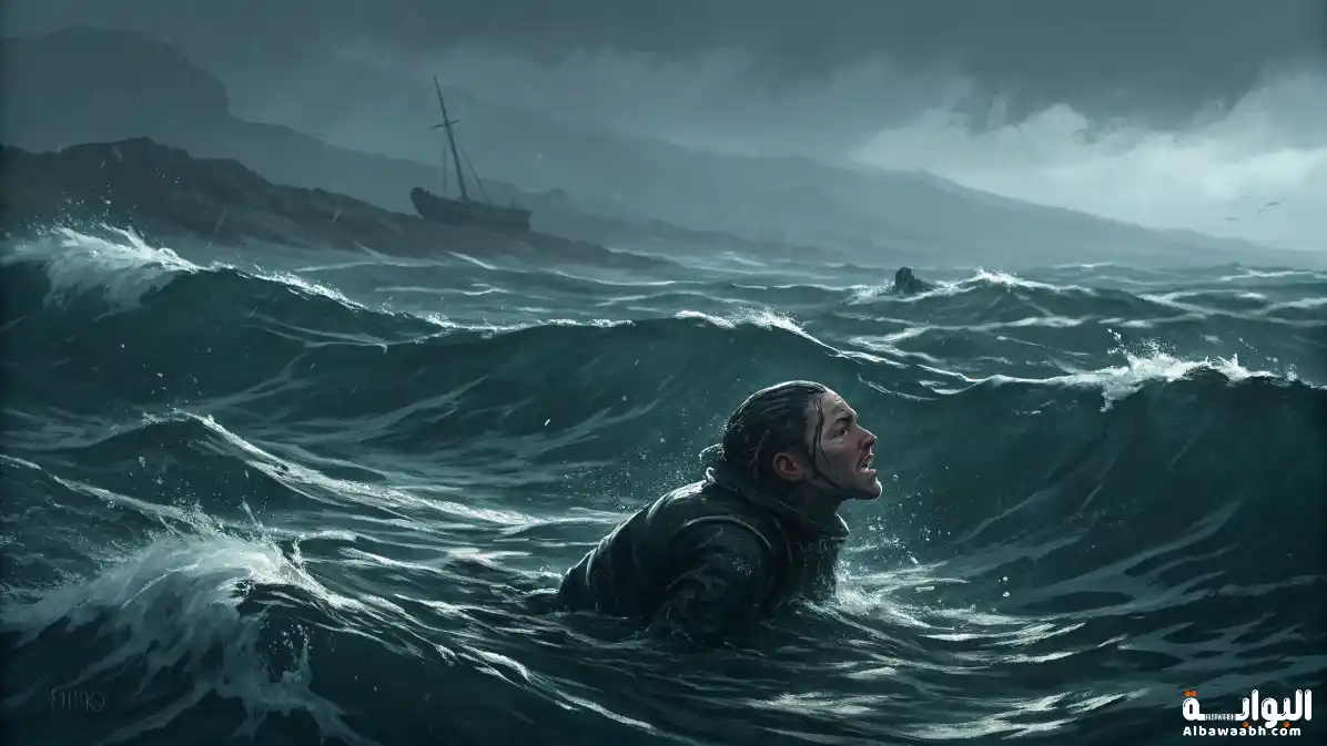 حلم الغرق في بحر أسود