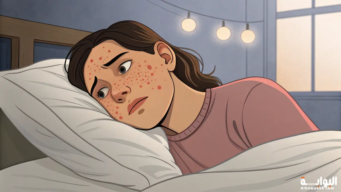 حلم الاصابة بمرض جلدي