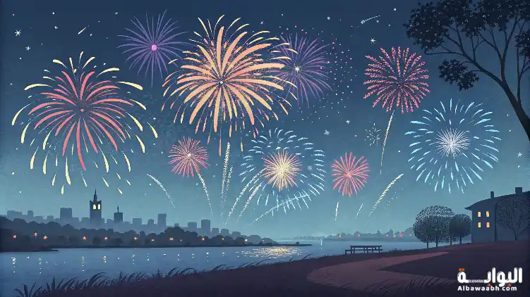 حلم مشاهدة الألعاب النارية