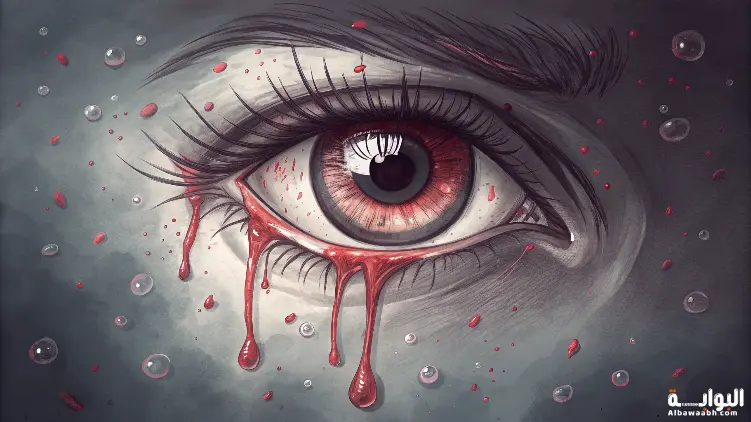 حلم رؤية الدم يخرج من العين
