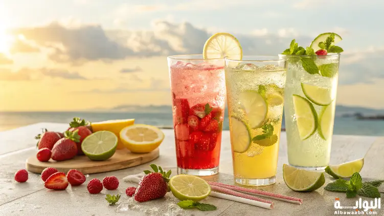 مشروبات صيفية باردة