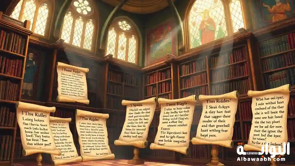 ألغاز مع الحل مكتوبة