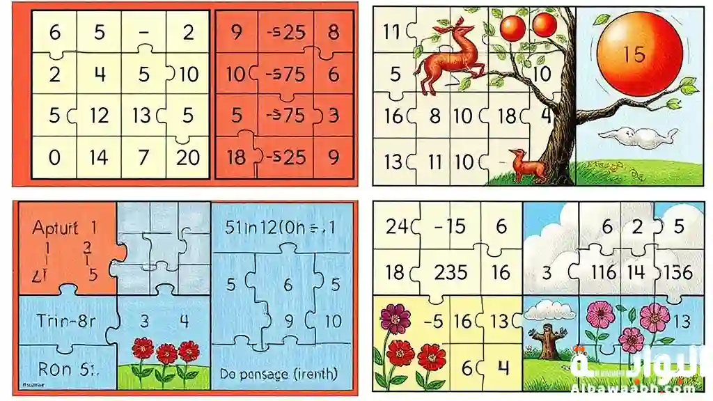 ألغاز رياضيات مع الحل بالصور