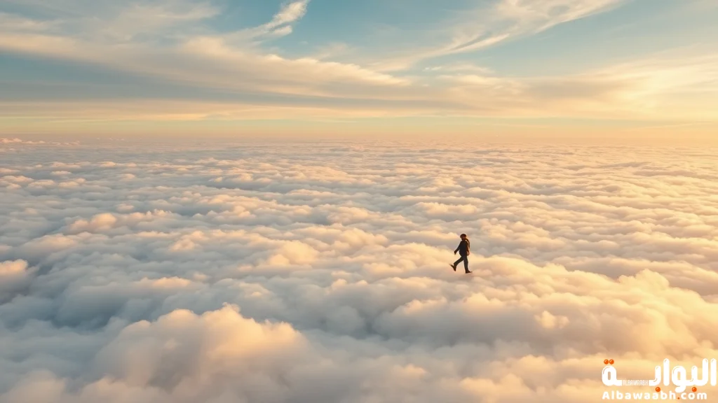 حلم المشي على السحاب