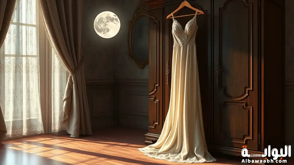 حلم ارتداء فستان ملون