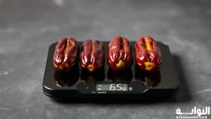 100 جرام تمر كم حبة