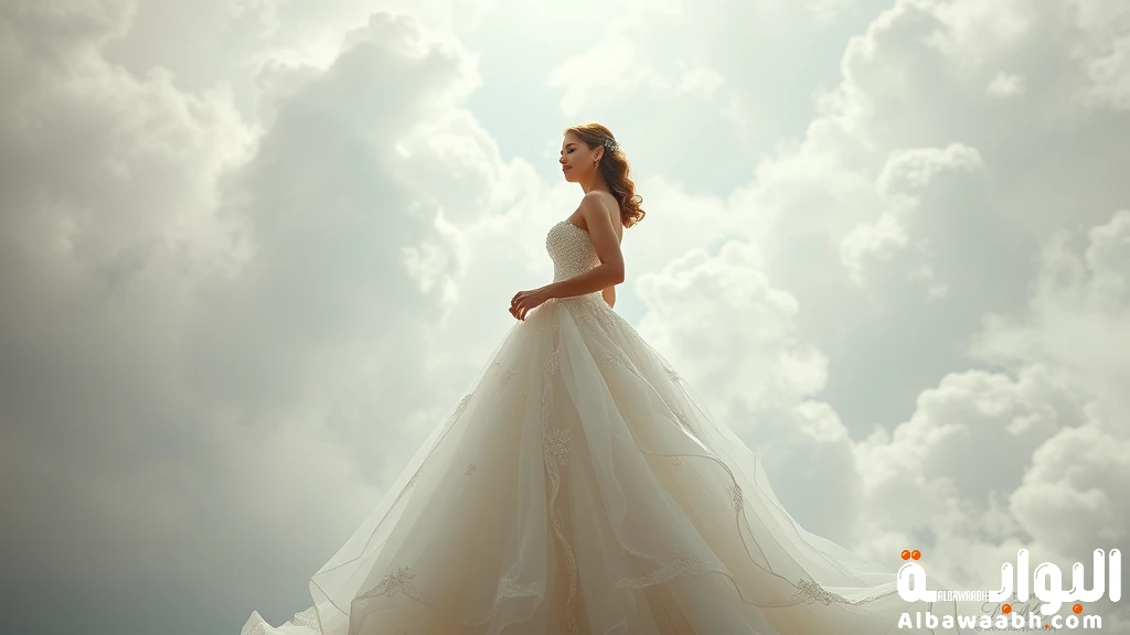 حلم ارتداء فستان ملون