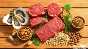 أطعمة تحتوي على الزنك والحديد