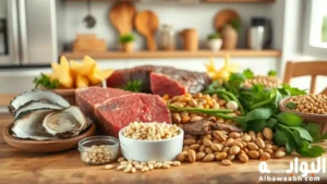 أطعمة تحتوي على الزنك والحديد