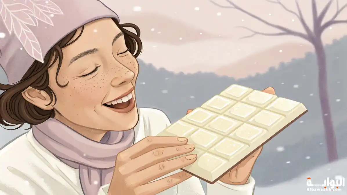 حلم أكل الشوكولاتة البيضاء