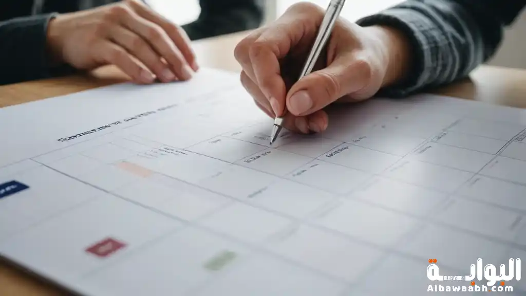 الجدول الزمني للمشاريع