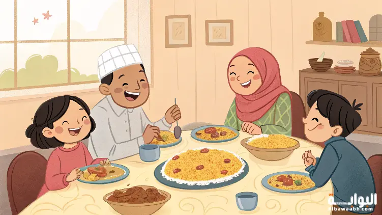 حلم أكل الكبسة مع العائلة