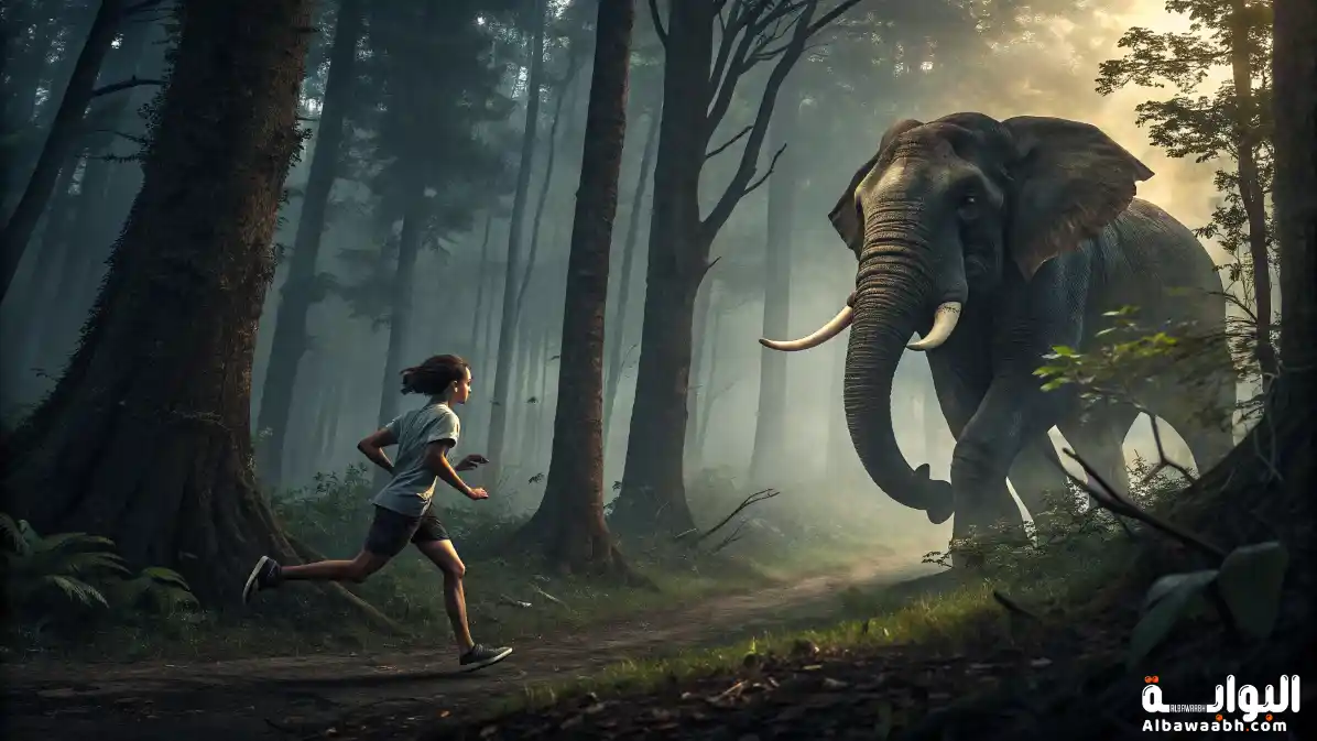حلم الهروب من فيل