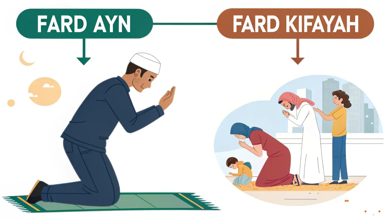 أمثلة على فرض عين وفرض كفاية