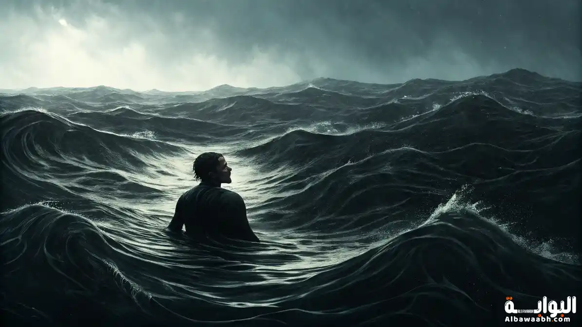 حلم الغرق في بحر أسود