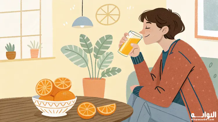 حلم شرب عصير البرتقال