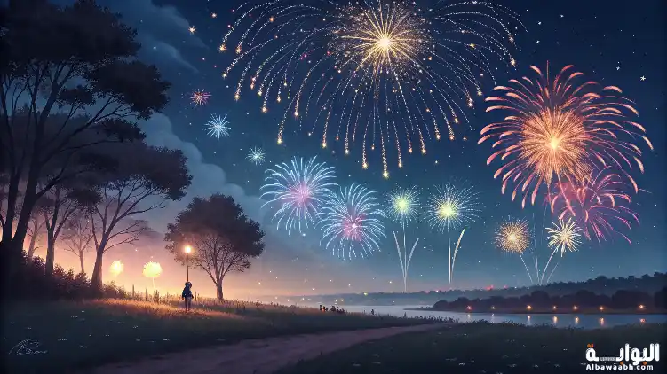 حلم مشاهدة الألعاب النارية