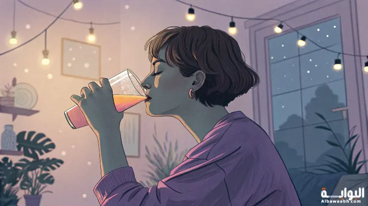 حلم شرب عصير غريب اللون