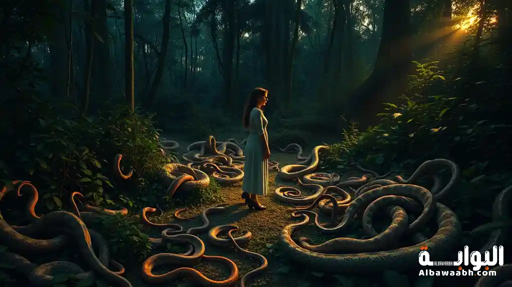 رؤية الثعابين الصغيرة في المنام للمتزوجة