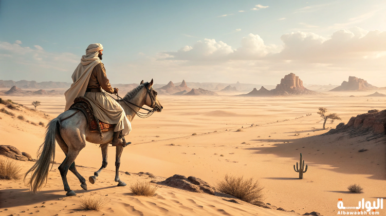 حلم ركوب الخيل في الصحراء