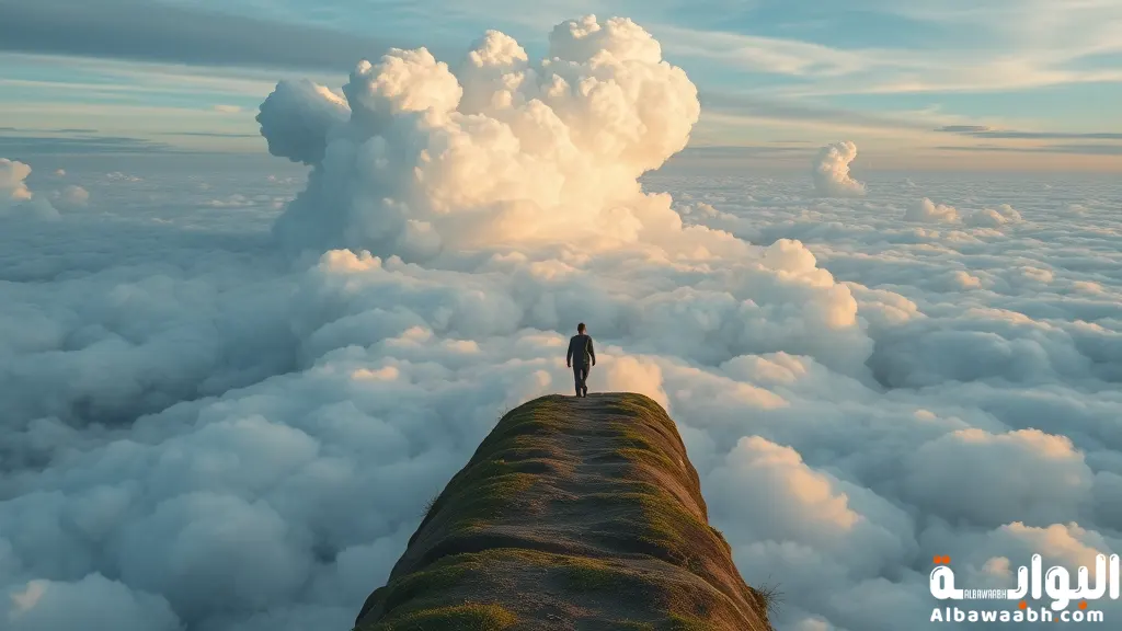 حلم المشي على السحاب
