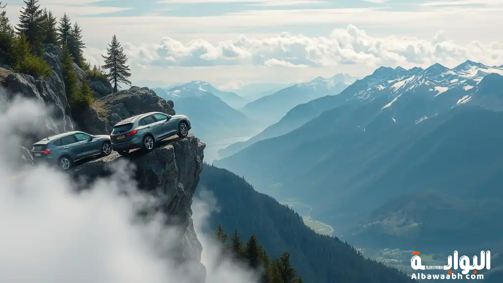 حلم سقوط السيارة من جبل