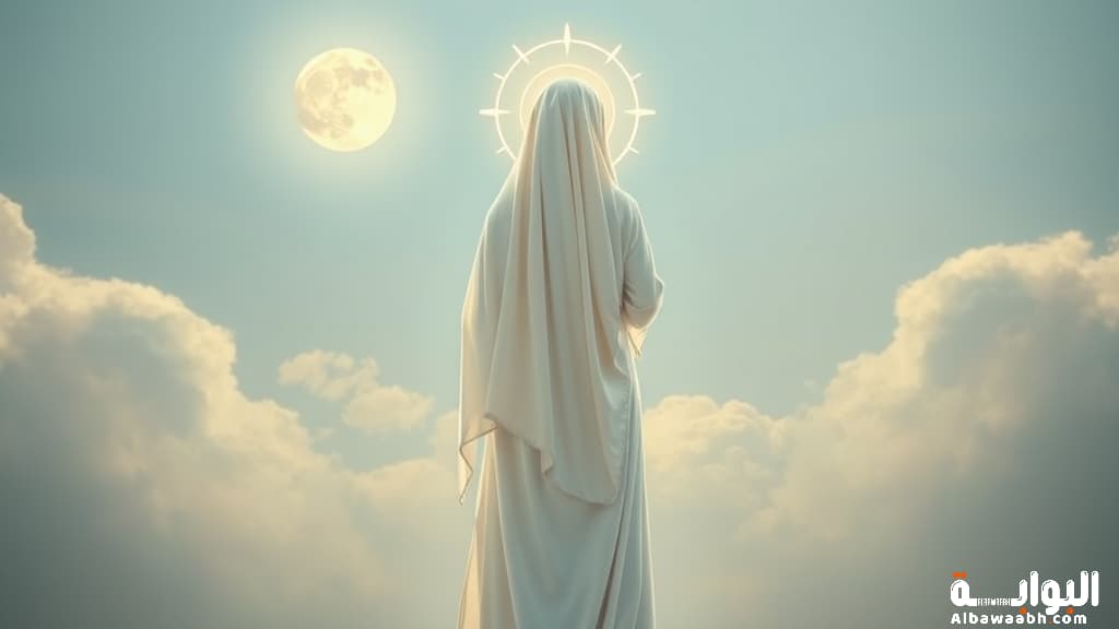 حلم ارتداء عباءة بيضاء طويلة