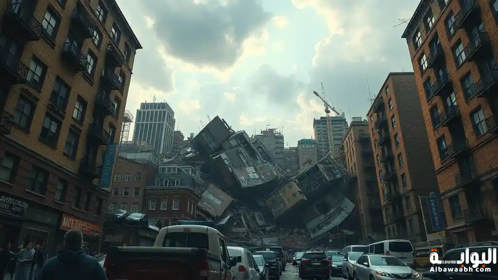 حلم سقوط المباني