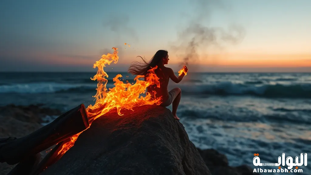 حلم النار تحرق جسدي