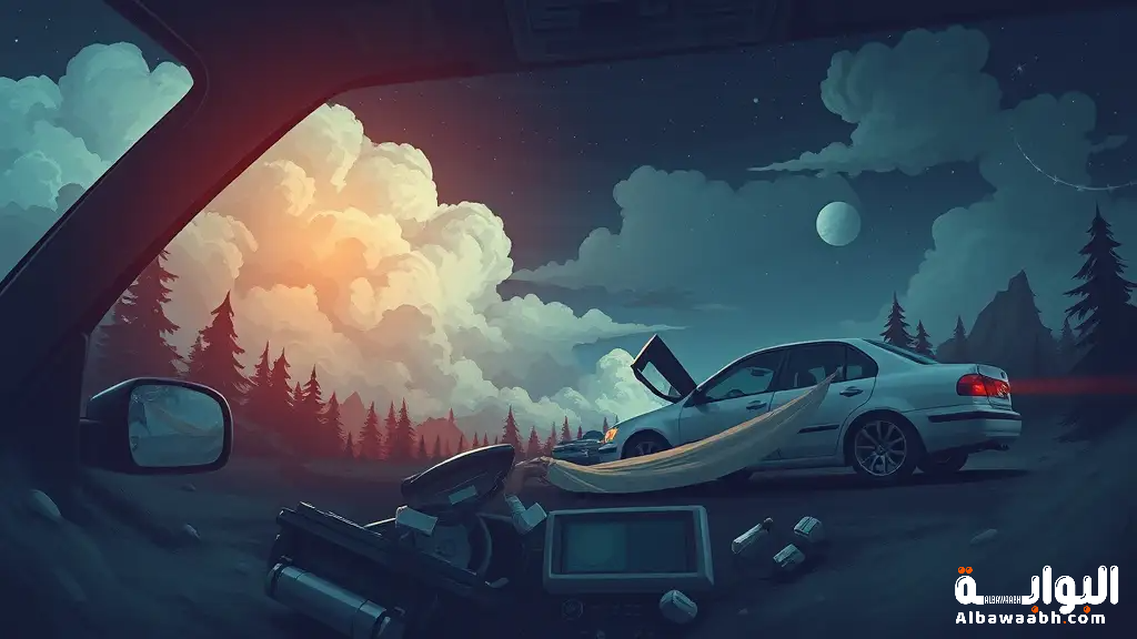 حلم الموت في حادث سيارة