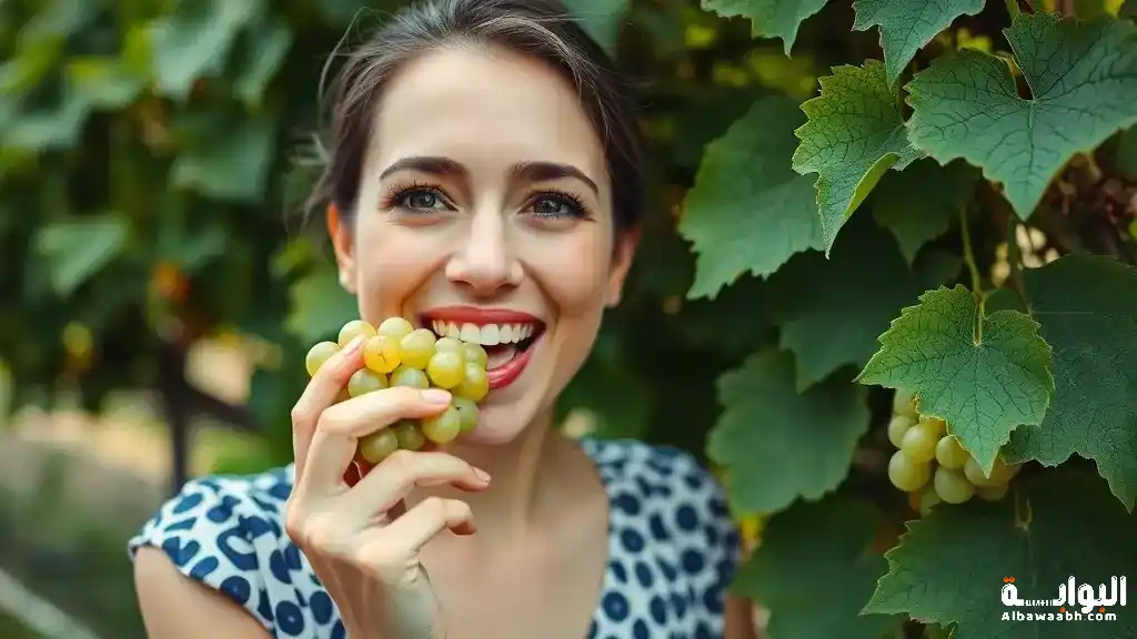 حلم أكل العنب الأخضر