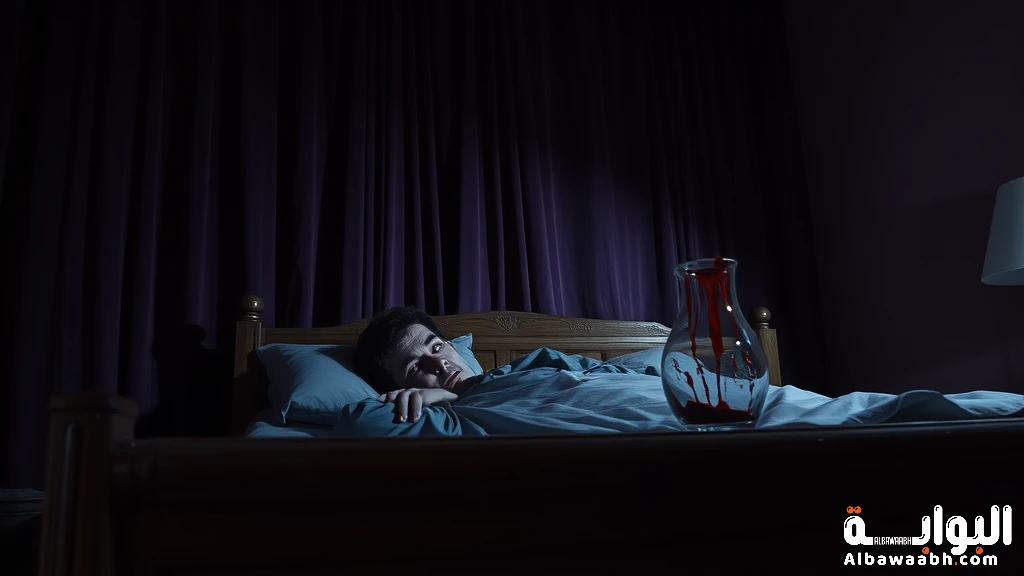 حلم البكاء دم