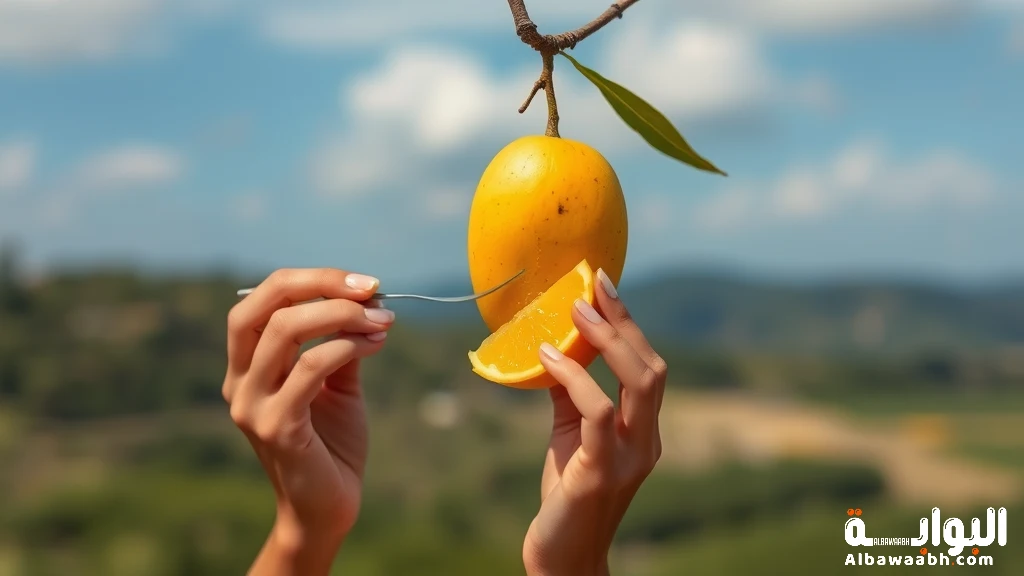 حلم أكل المانجو المجففة