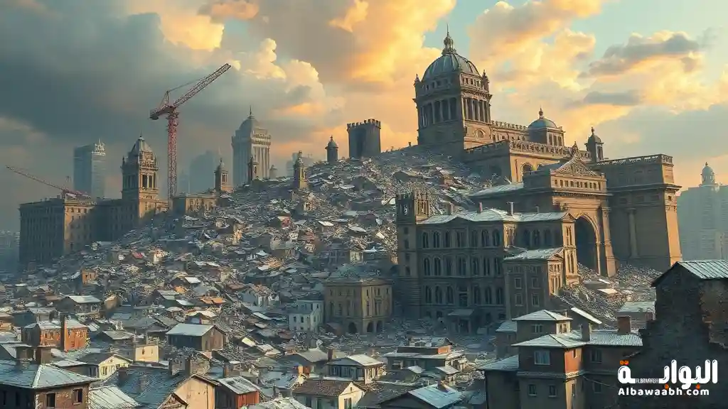 حلم سقوط المباني