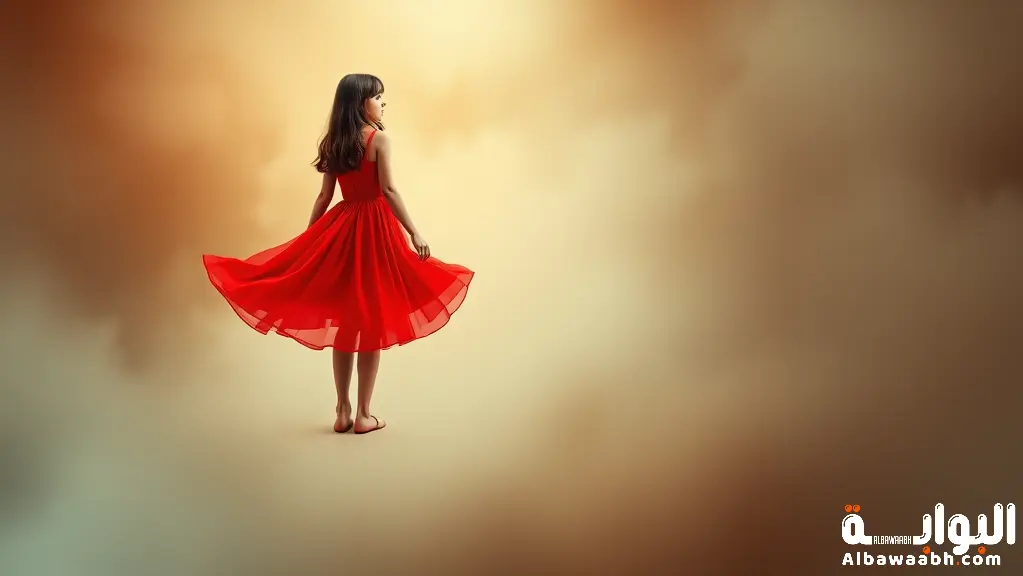 حلم لبس الفستان الأحمر