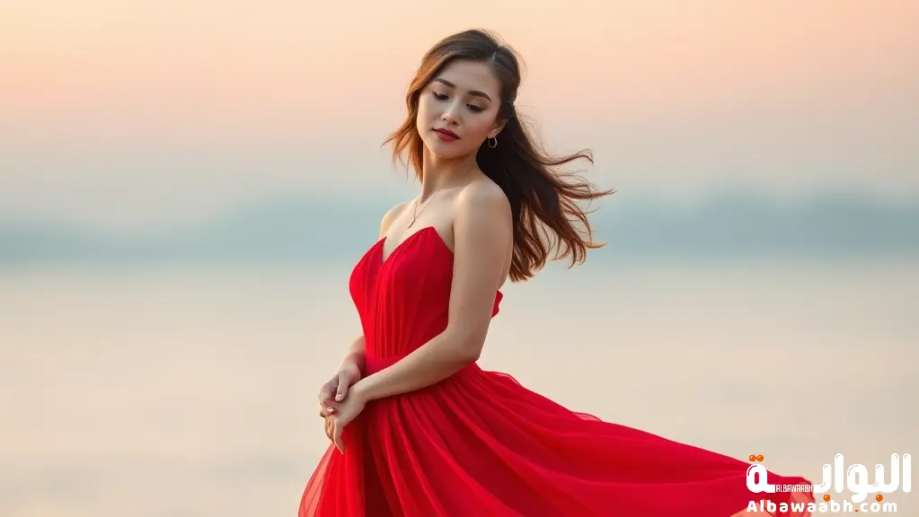 حلم لبس الفستان الأحمر