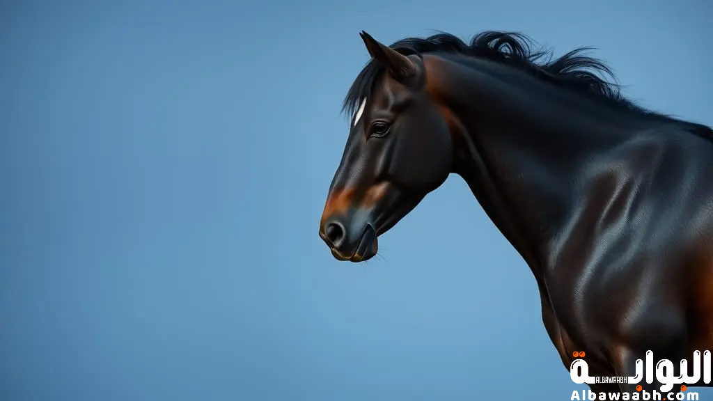حلم ركوب حصان أسود سريع