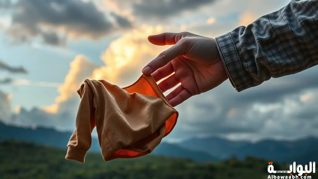 حلم الميت يعطي ملابس	