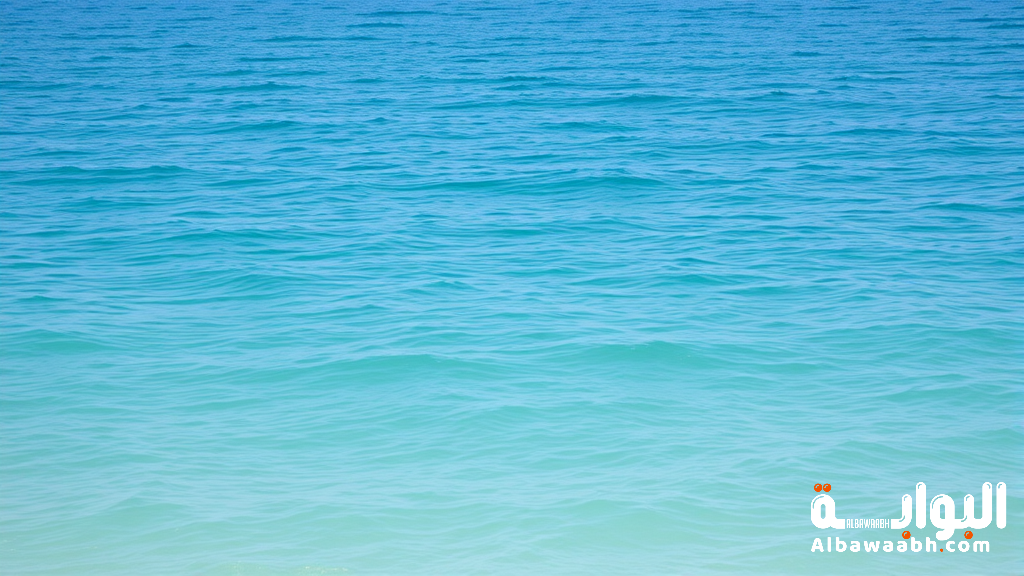 رؤية البحر الهادئ الأزرق