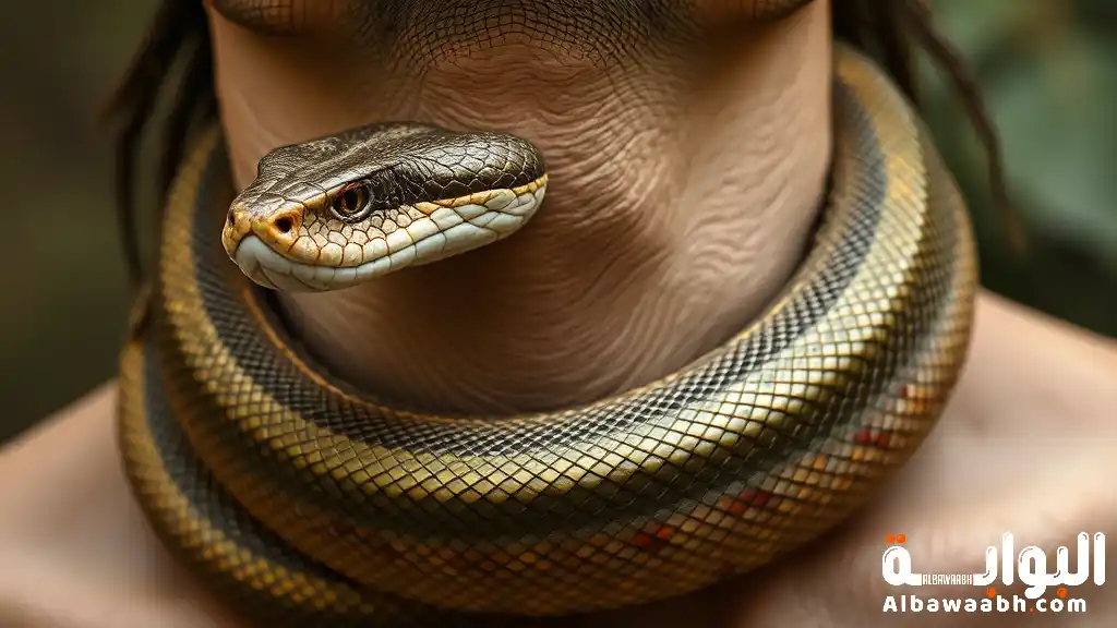 حلم ثعبان يلتف حول الجسم