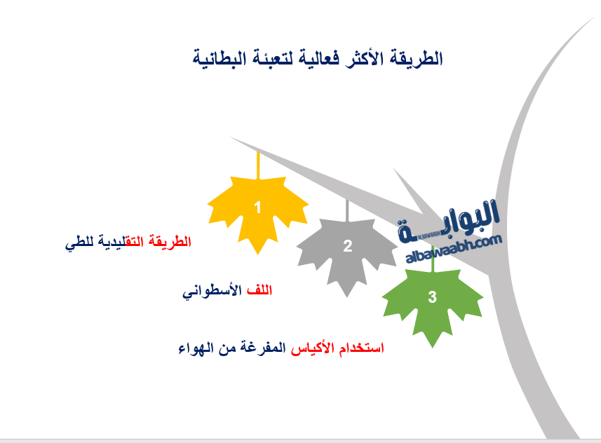 حفظ البطاطين بطريقة منظمة