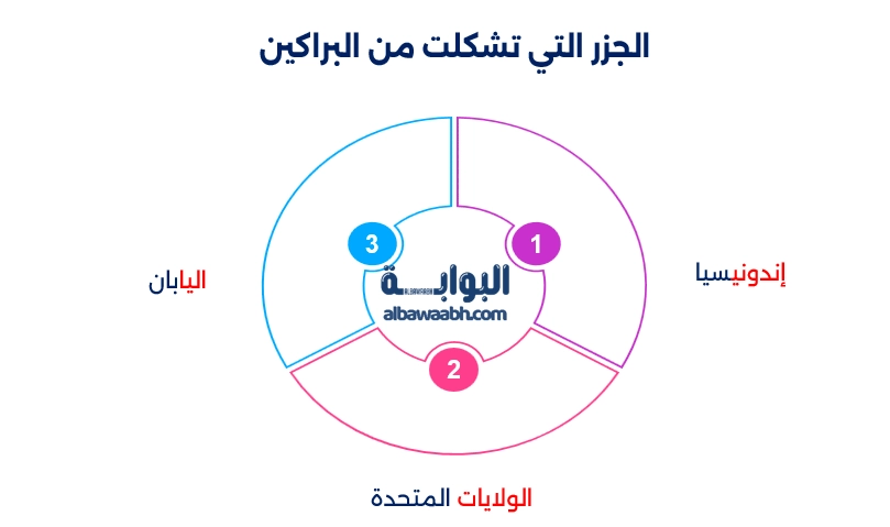 الجزر البركانية في المحيطات