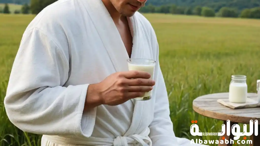 حلم شرب اللبن الرائب