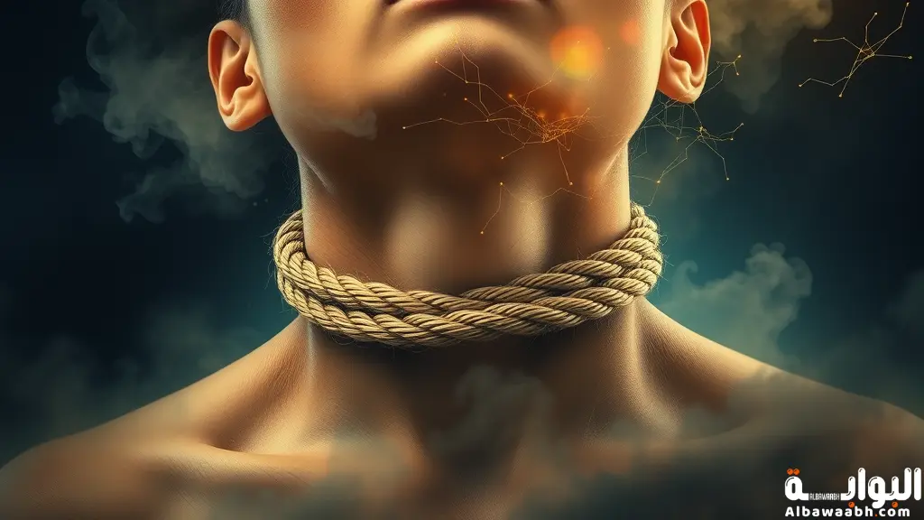 حلم الحبل يلتف حول الرقبة